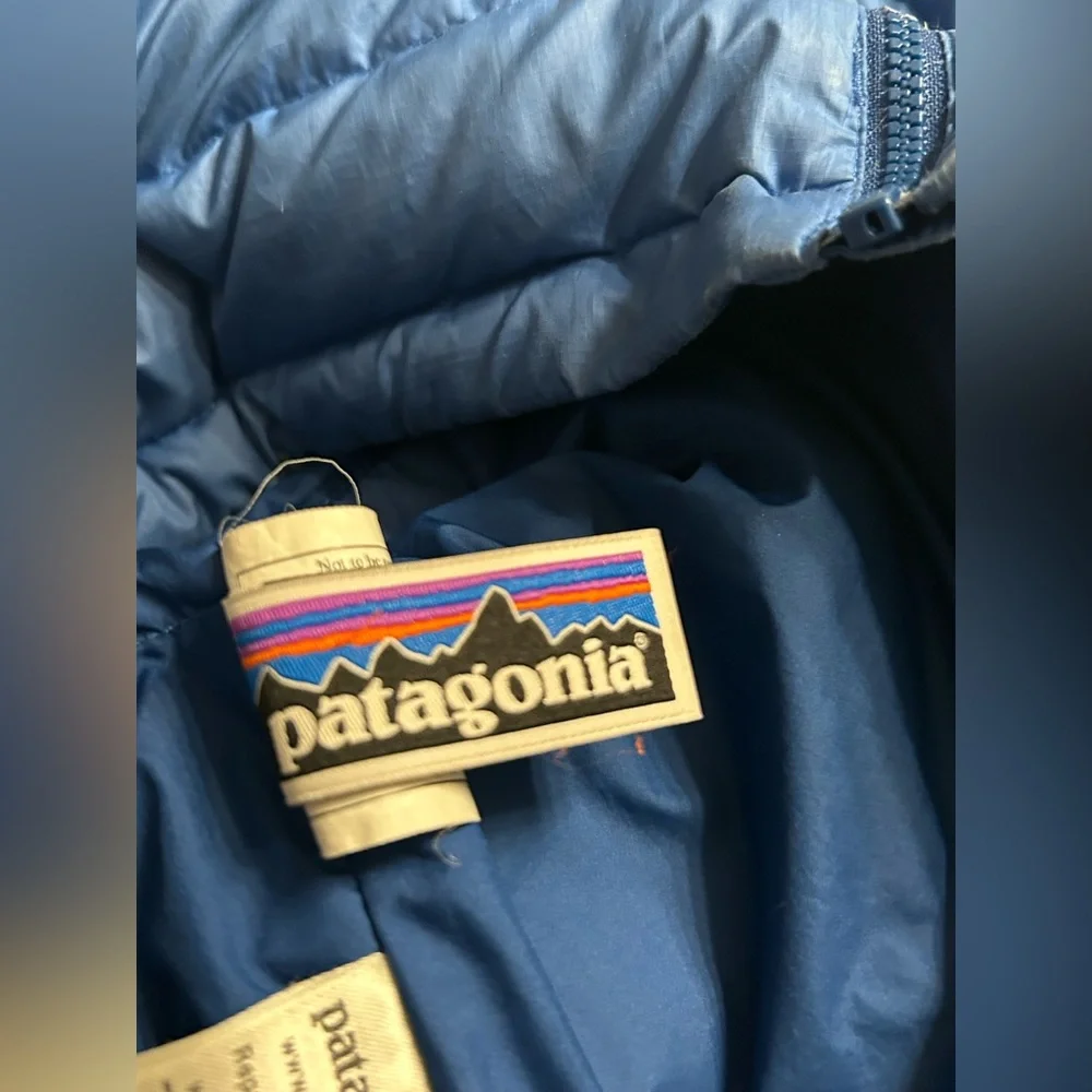 Boys Patagonia Better Sweater Down Jacket Blue Size 14 XL